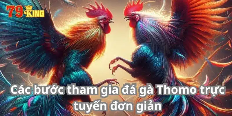 Các bước tham gia đá gà Thomo trực tuyến đơn giản